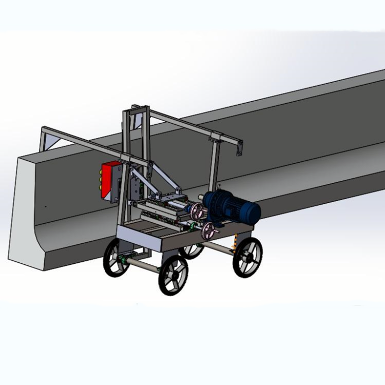 7头混凝土防撞墙凿毛机 自行走机械式打毛剔凿一体机