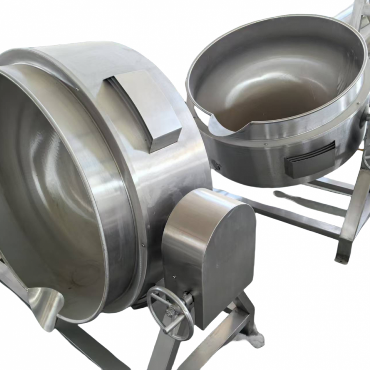 夹层锅商用熬汤炼油蒸汽加热火锅底料料理机辣椒酱燃气自动搅拌锅