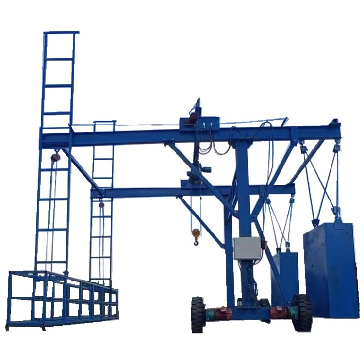 PVC排水管安装施工吊篮 遥控行走防撞墙模板台车