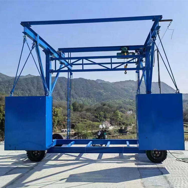 带配重箱2个 防撞墙模板台车 小车式电动台车厂家