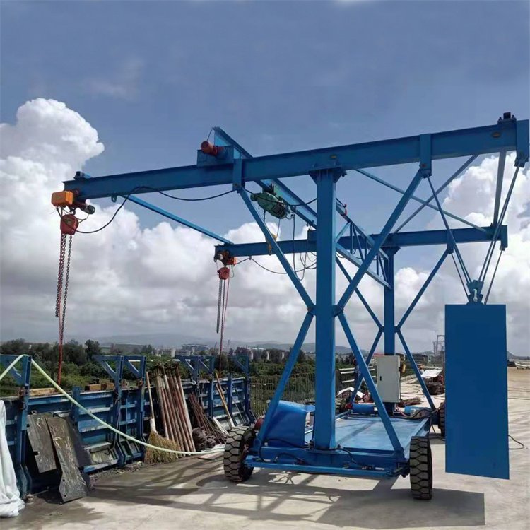 恒全 桥梁防撞护栏模板台车 排水管安装检修平台