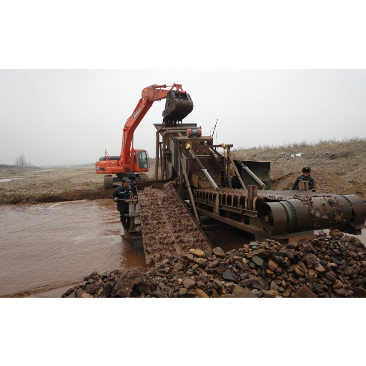 水上沙金选矿平台