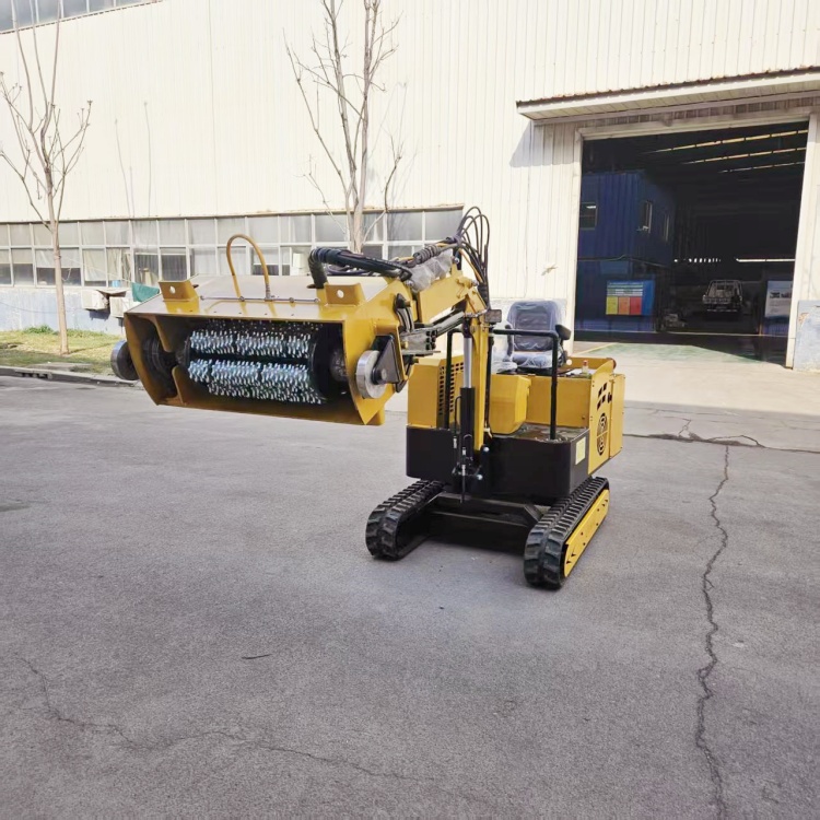 带限位轮的履带式凿毛机 2-10MM深浅可调 隧道凿毛机