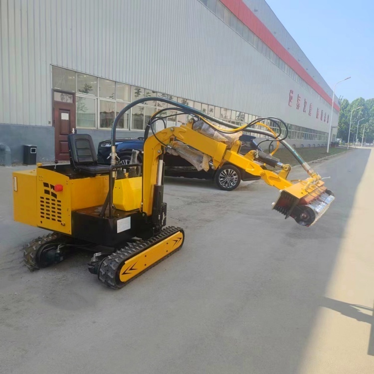 混凝土表面二次加固剔凿机 履带式隧道凿毛机 弧面直面可用