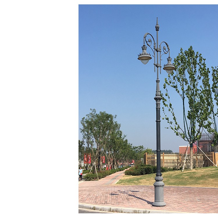 郑州光之华翻砂铝欧式庭院路灯的源头制造厂家