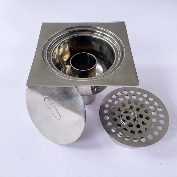 304不锈钢方形洁净地漏净化制药厂食品厂卫生食品级清洁车间