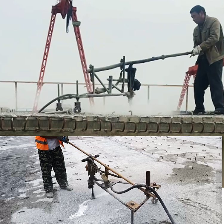 混凝土地面二次加固浇筑凿毛机 手持桥面凿毛机