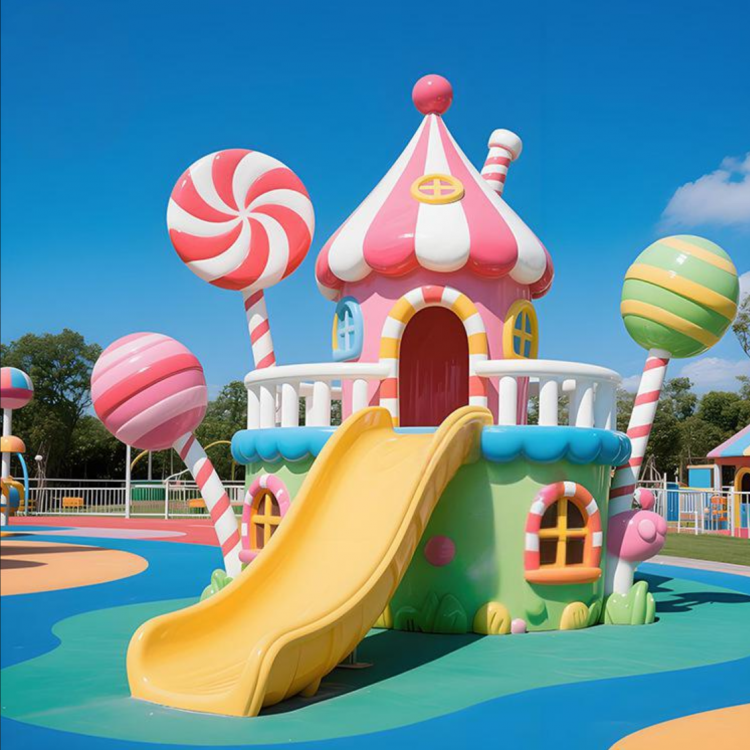 玻璃钢雕塑滑梯户外儿童游乐设施