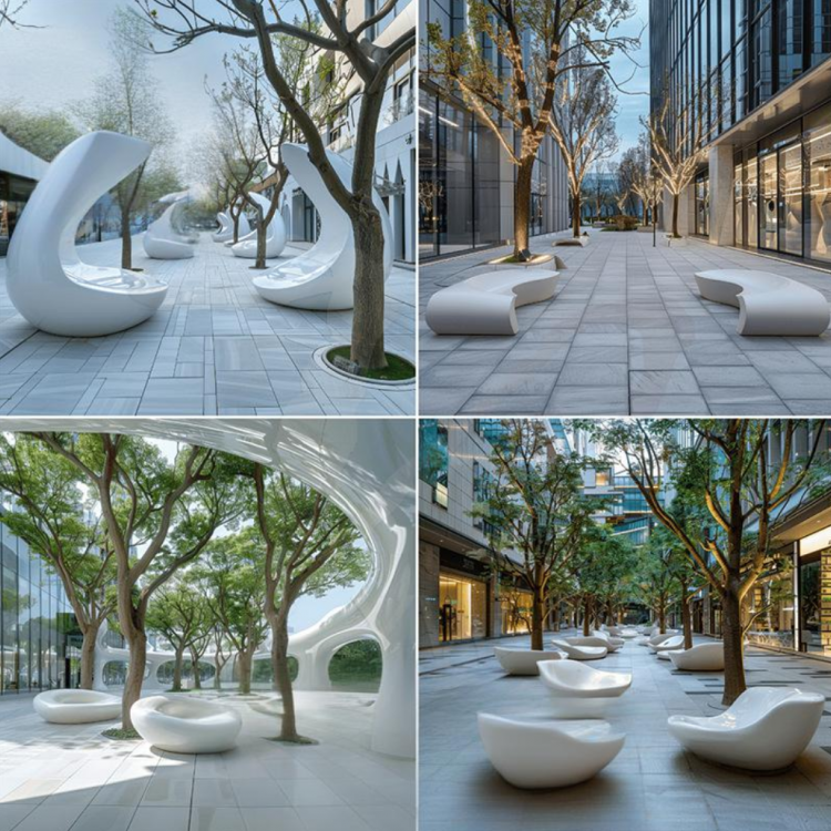 商场休闲座椅玻璃钢休闲椅电影院休息区等候椅坐凳玻璃钢座椅