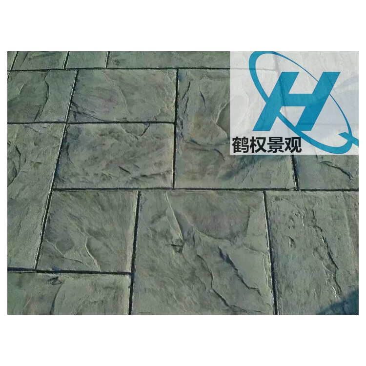 艺术压花地坪，彩色压印压花价格