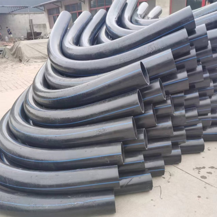 厂家直销PE弯头45度/90度全规格 耐腐蚀抗高压 热熔连接