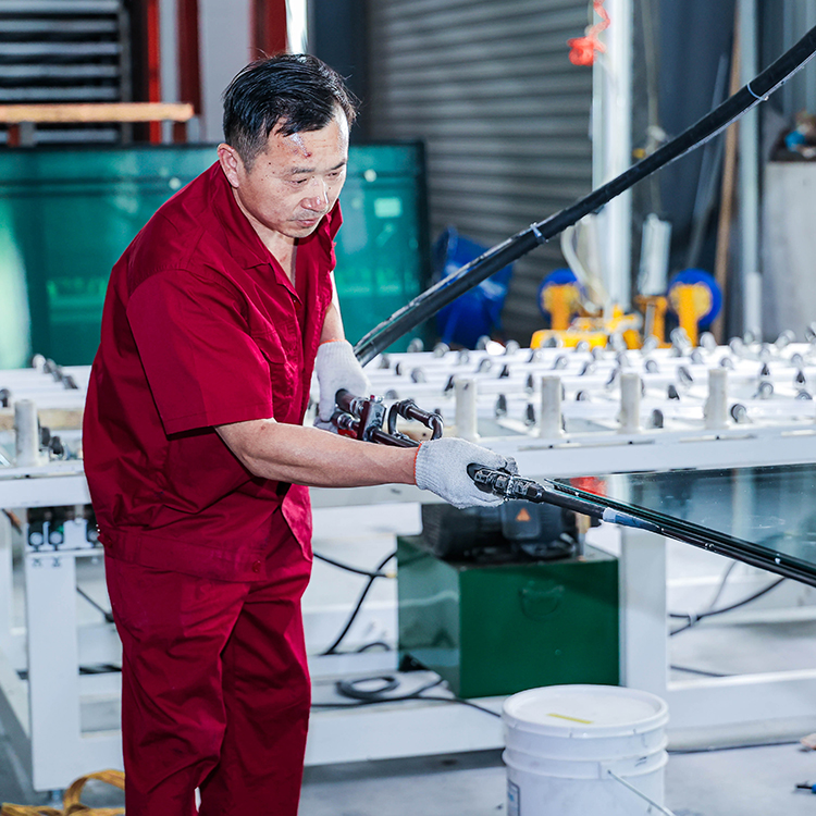 纳米硅防火玻璃二道密封