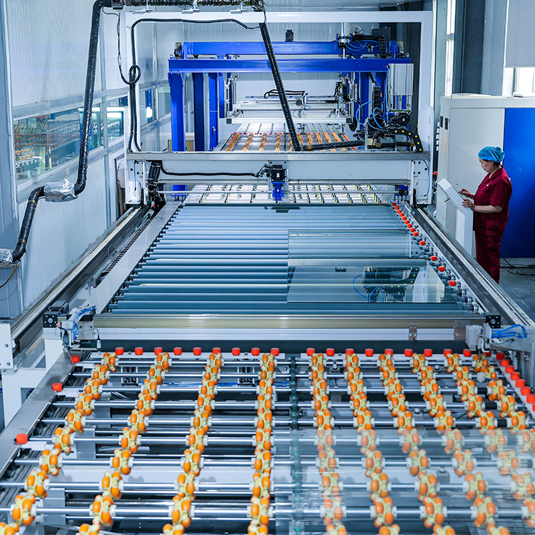 纳米硅防火玻璃全自动合片线