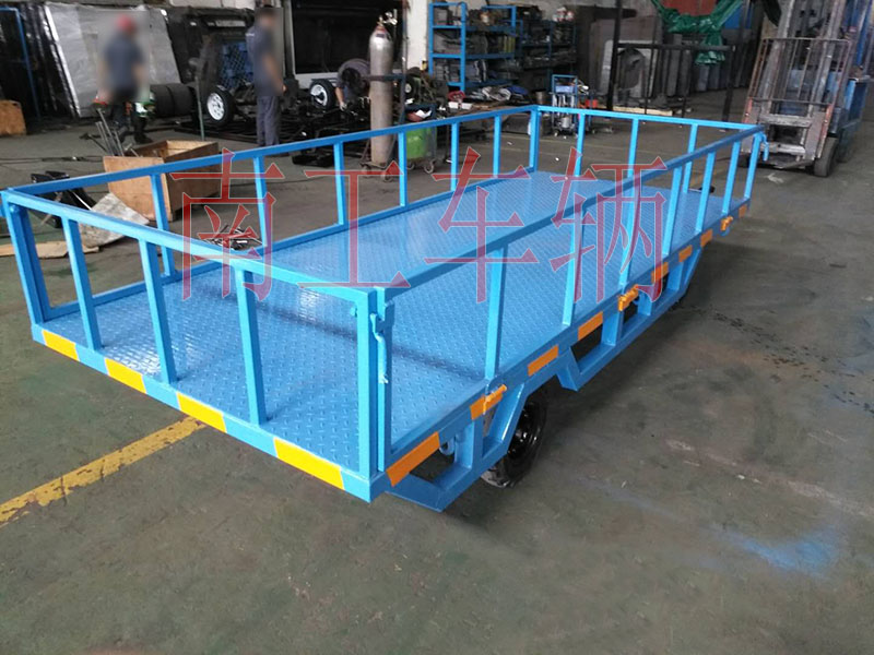 3吨护栏型平板拖车全挂式工具车