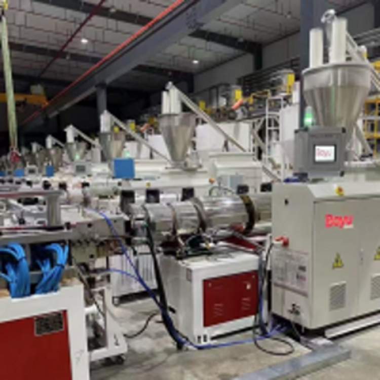 PE木塑户外墙板共挤塑料异型材生产设备