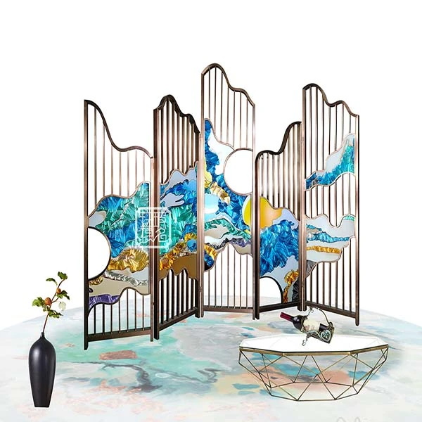 珐琅彩屏风直销