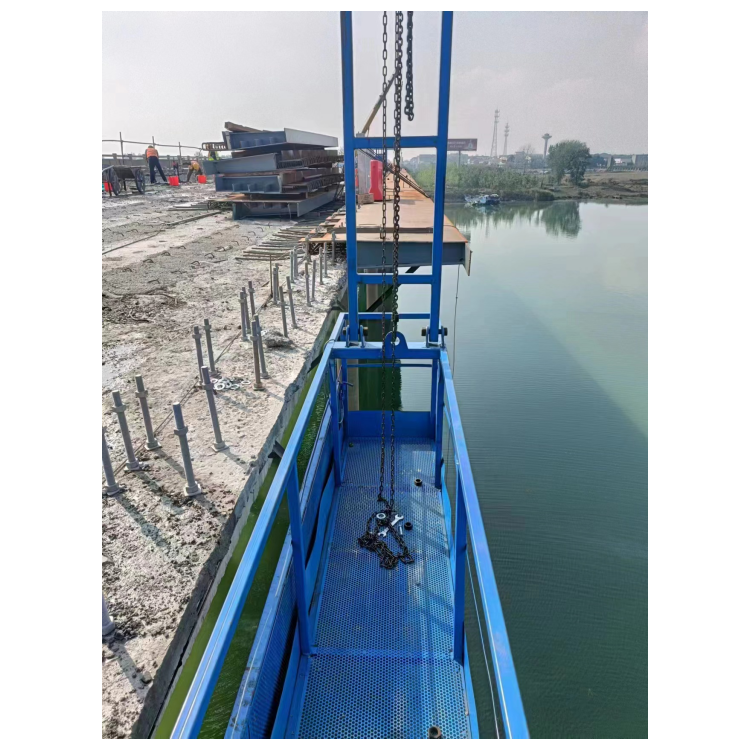 小车式电动台车 高架桥外侧泄水管可升降施工吊篮