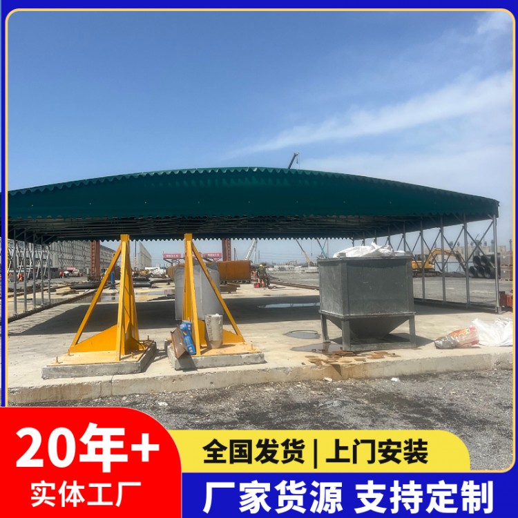 鸡西安装定制电动推拉雨棚伸缩式通道厂房过道遮阳棚