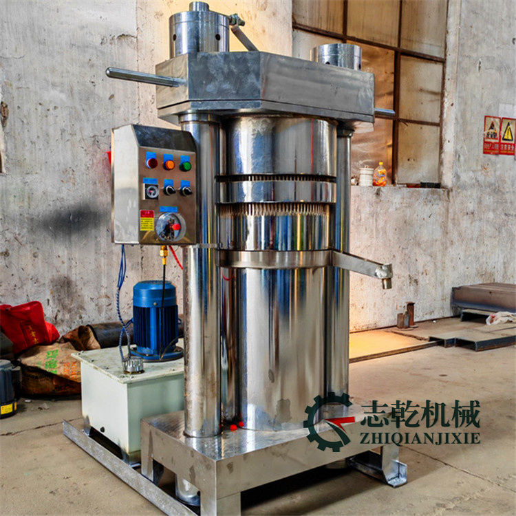 小型液压榨油机,炸芝麻香油机,低温加工山茶籽油核桃油生产线