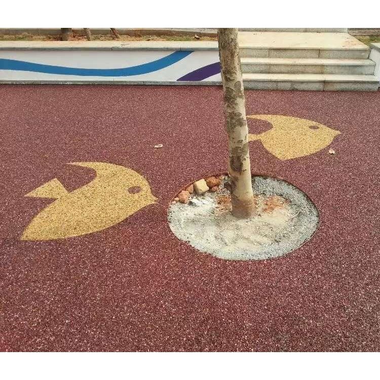 彩色透水地坪，混凝土透水地坪路面