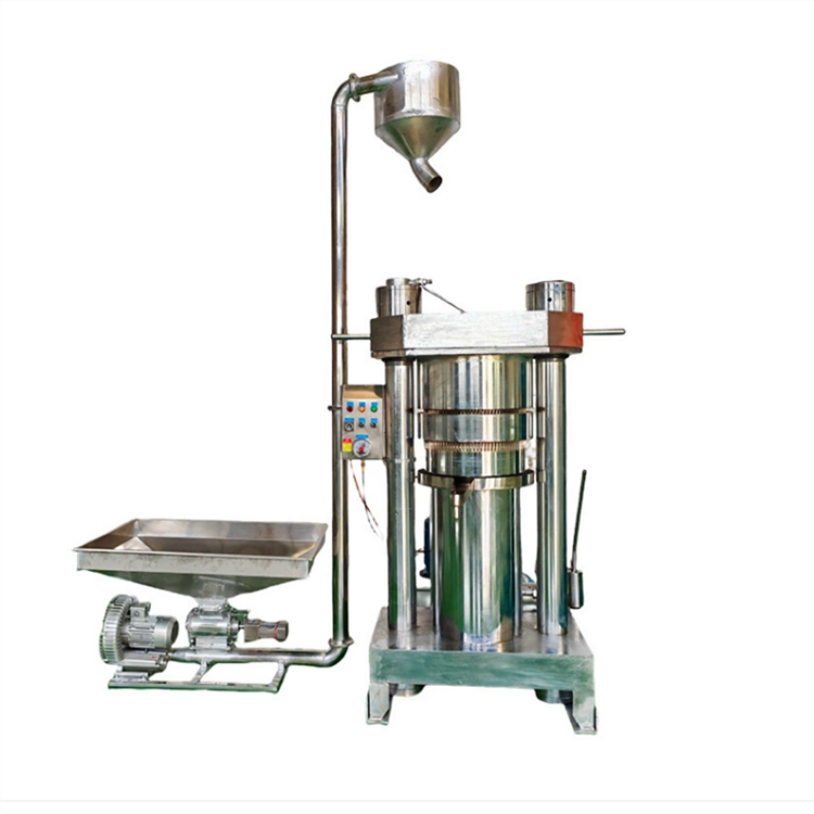 古法加工芝麻香油机,志乾立式液压榨油机,低温压榨亚麻籽油机器