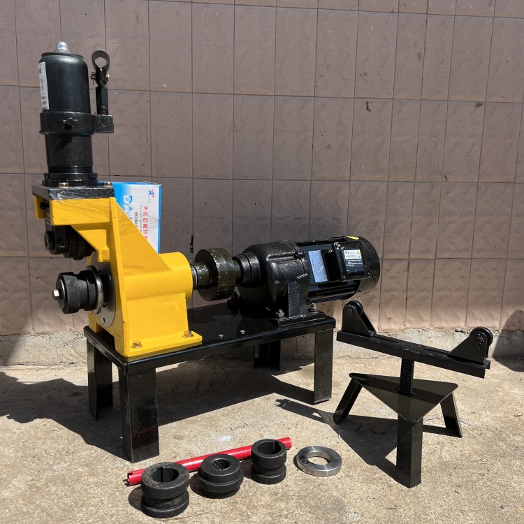 多功能电动液压沟槽机 无缝钢管压槽机 恒全机械