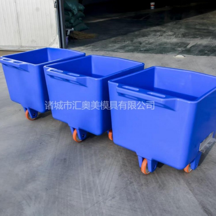 食品周转小料车塑料静音小推车