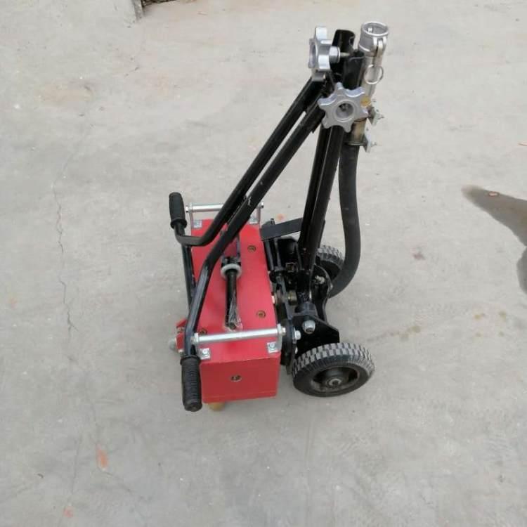 水泥地面气动打毛机出售 17头混凝土手推凿毛机