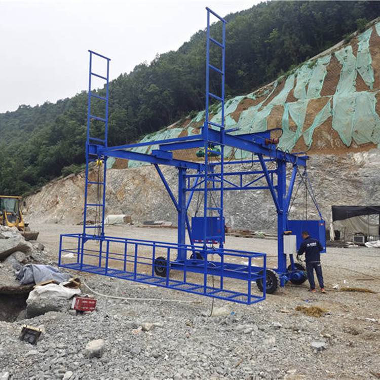 1-ton to 2-ton collision wall guard rail trolley, mini construction hoist basket, Hengquan Machinery