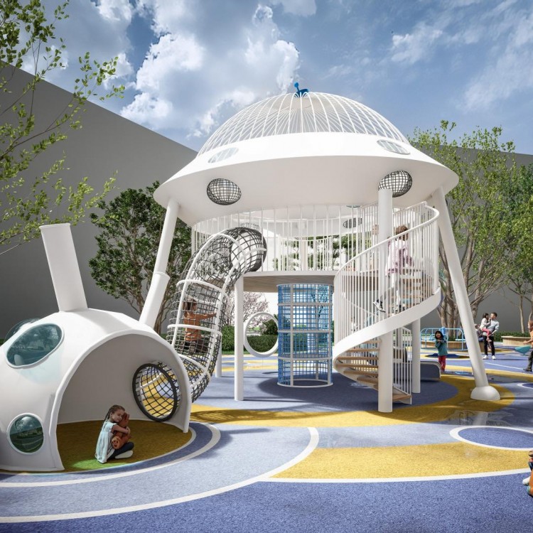 红孩儿游乐户外非标不锈钢滑梯组合景区网红游乐设施