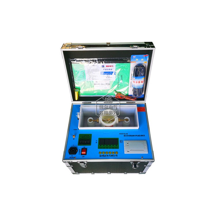 全自动绝缘油介电强度测试仪 80KV数据打印 自动搅拌