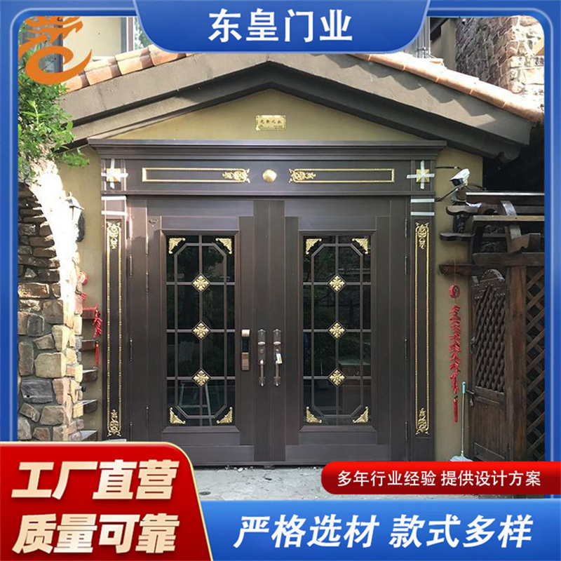邯郸市紫铜门 秦皇岛市黄铜门-东皇门业