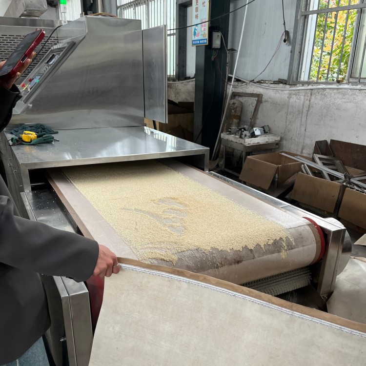 白芝麻微波烘焙机 咖啡豆烘焙设备 科尔微波厂家