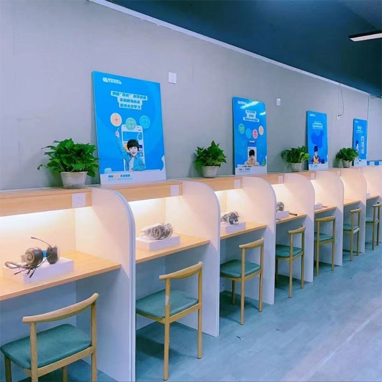 自习室隔断学习桌椅