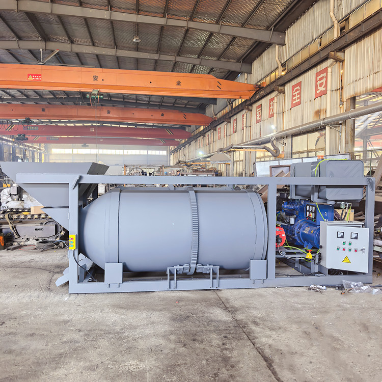 双滚筒沥青拌和机沥青混合料再生搅拌罐车4.2米车载式拌合机