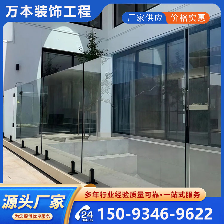 河南玻璃护栏 人行栏杆 工期速度快上门施工