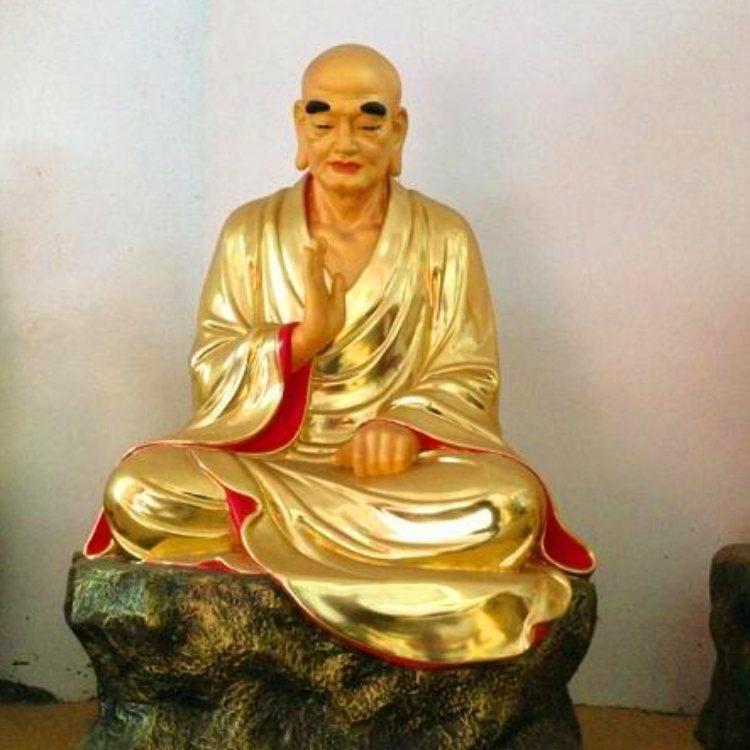 十八罗汉雕塑铸铜鎏金佛像金身罗汉