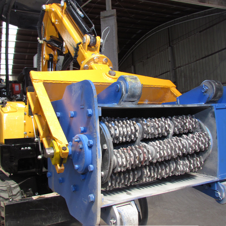 快速剔凿打毛机 小挖机凿毛机 桥梁墩柱加固凿毛机