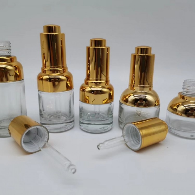 电镀精华液瓶厂家 西林瓶电镀工厂 精油瓶印字加工厂