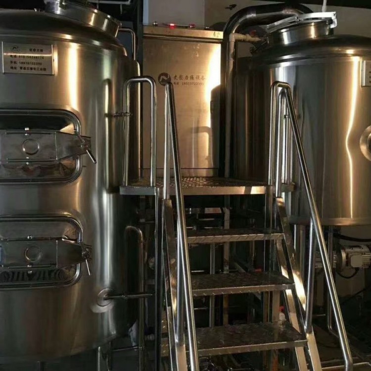 河北小型精酿啤酒设备火锅店500升的酿啤酒的设备