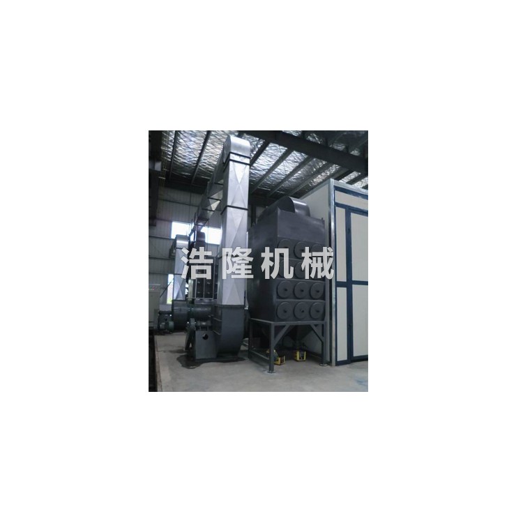 喷砂除尘实景图