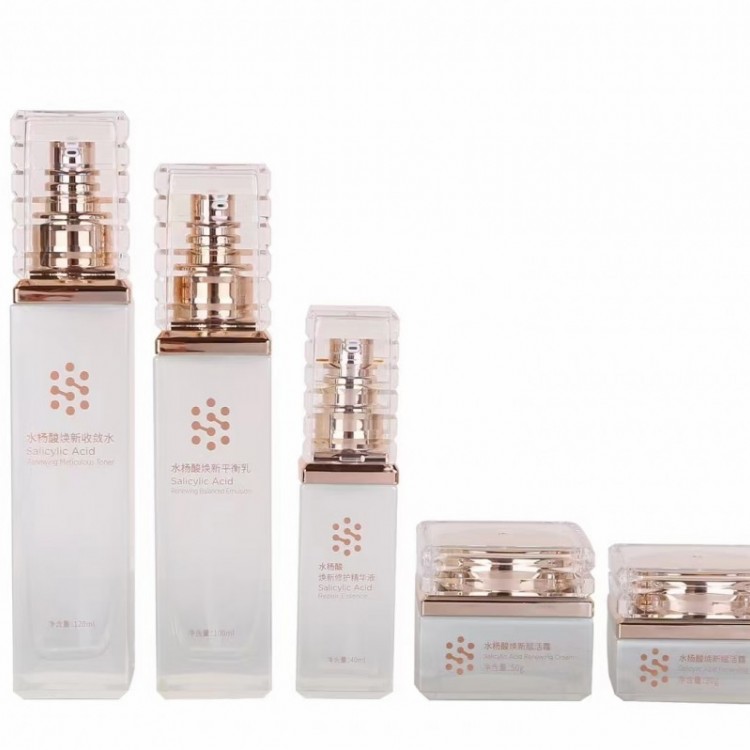 喷漆化妆品包装瓶厂家 烫金化妆品瓶工厂