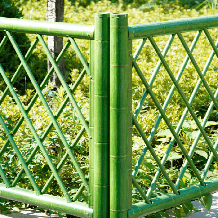 FNZU竹管家 平杆款1米高 竹绿色 仿竹护栏