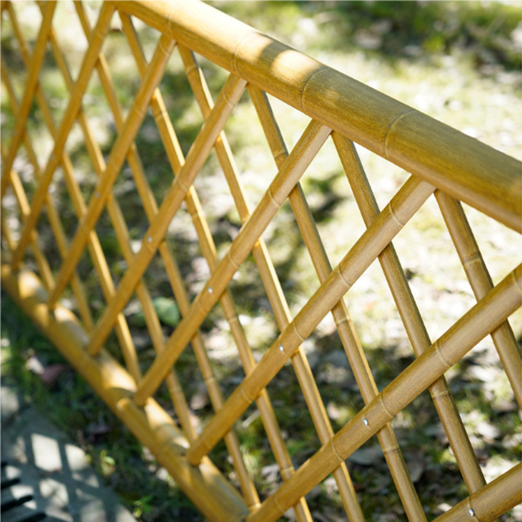 FNZU竹管家 平杆款1米高 竹黄色 仿竹护栏