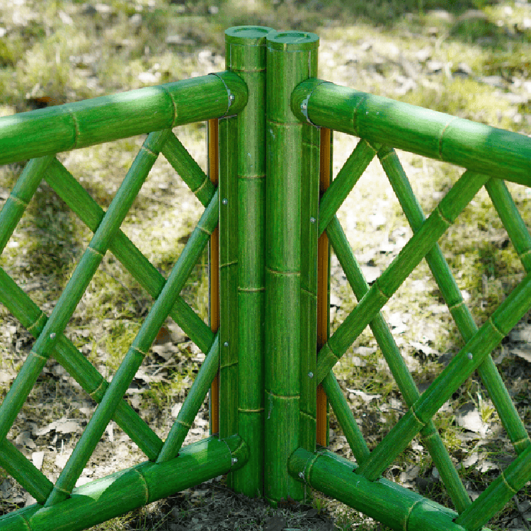 FNZU竹管家 平杆款800高 竹绿色 仿竹护栏