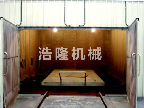 蜂窝地板喷吵房内景图