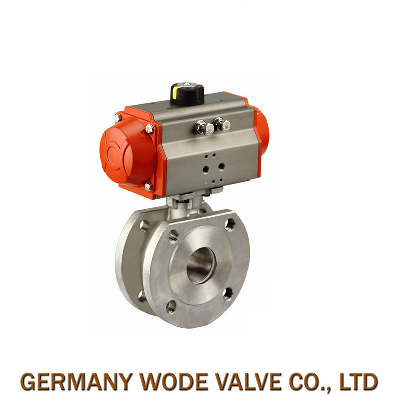 进口气动薄型对夹式球阀 耐高温高压