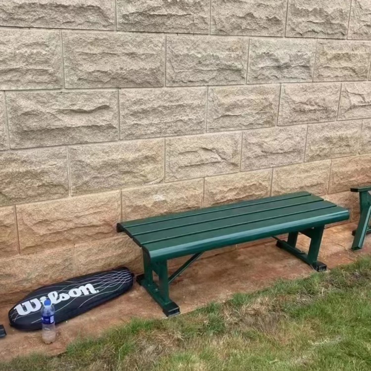 现代简约铝合金休闲椅 室外球场长凳座椅