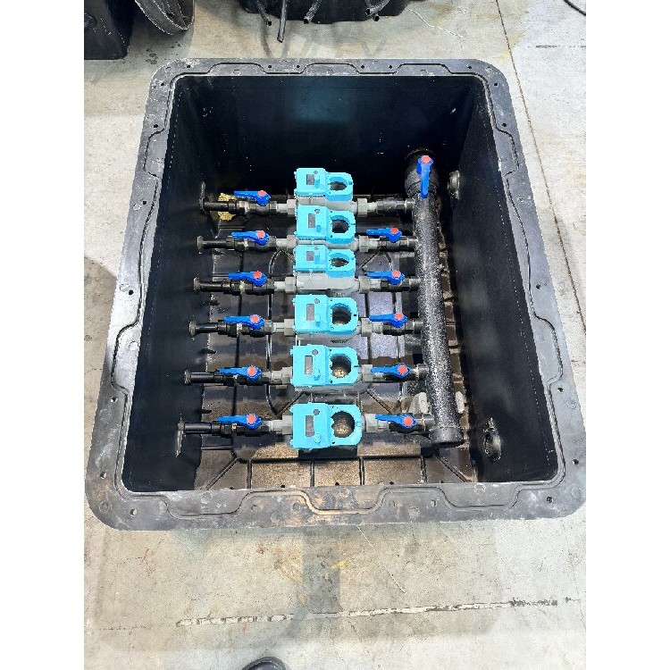 玻璃钢水表井 农村饮用水提升改造专用 18表位水表井