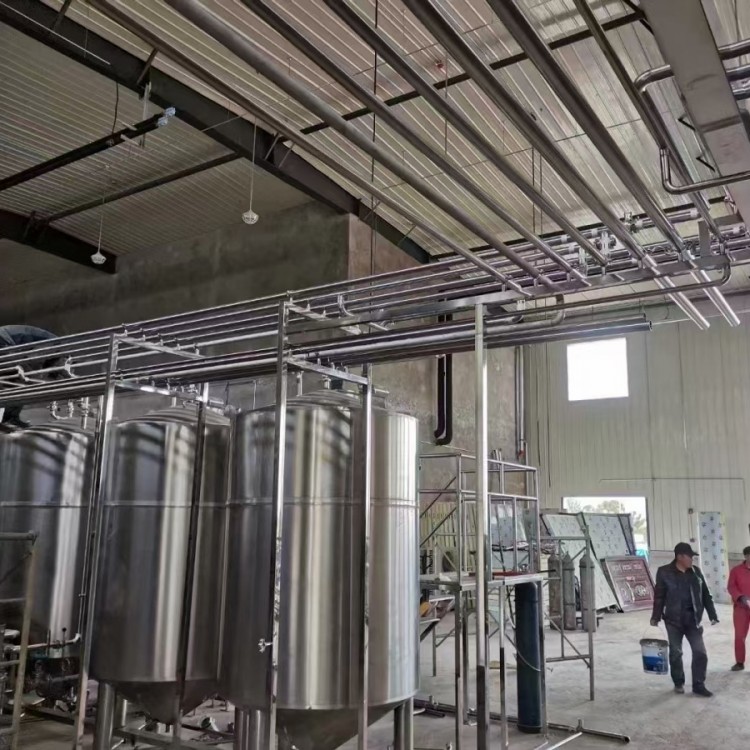 一天生产10吨的精酿啤酒设备 大规模的酿酒设备定做